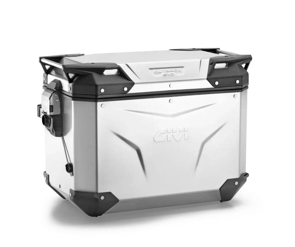 BAUL MONOKEY® TREKKER OUTBACK DER. EVO ALUMINIO 48 LTS - AÑADIR KIT SMART SECURITY L