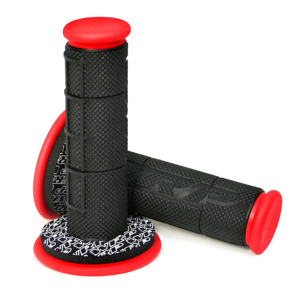 Puños Mx-Enduro Doble Densidad Con Donuts Rojo/Negro