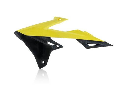 [0023061.279] Cachas Cubre Radiador Suz Rmz 250 (19) - Rmz 450 18-19 (Amarillo/Negro)