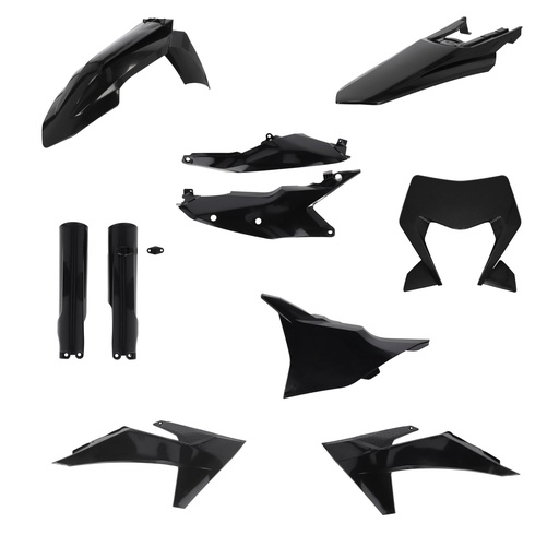 [0026809.090] Full Kit Plasticos Ktm Exc/F Xc/W Xcf/W Xw-F (Negro)