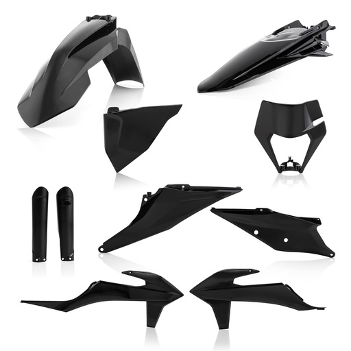 [0024054.090] Full Kit Plasticos Ktm Exc250/300 (20-22) / Exc-F 250/350/450/500 (20-22) (Negro)