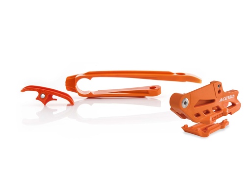 [0022349.010] Kit Guia/Desliza Cadena Ktm Exc (17-19) / Exc-F (17-19) (Naranja)