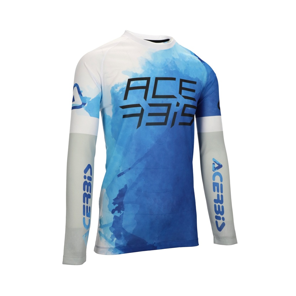 JERSEY J-WINDY VENTED WATERMARK - AZUL/ BLANCO