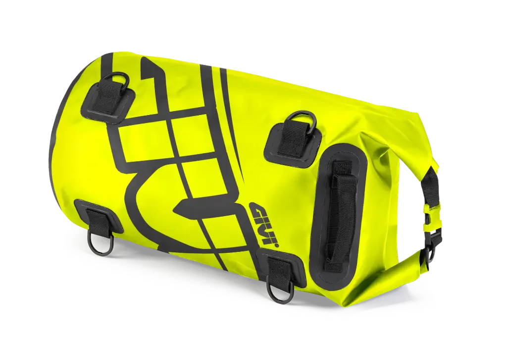 Bolso Sillin Cilindrica Waterproof 30 Lts - Amarillo Fluor