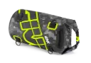 Bolso Sillin Cilindrica Waterproof 30 Lts - Grafica Camuflado Gris / Amarillo