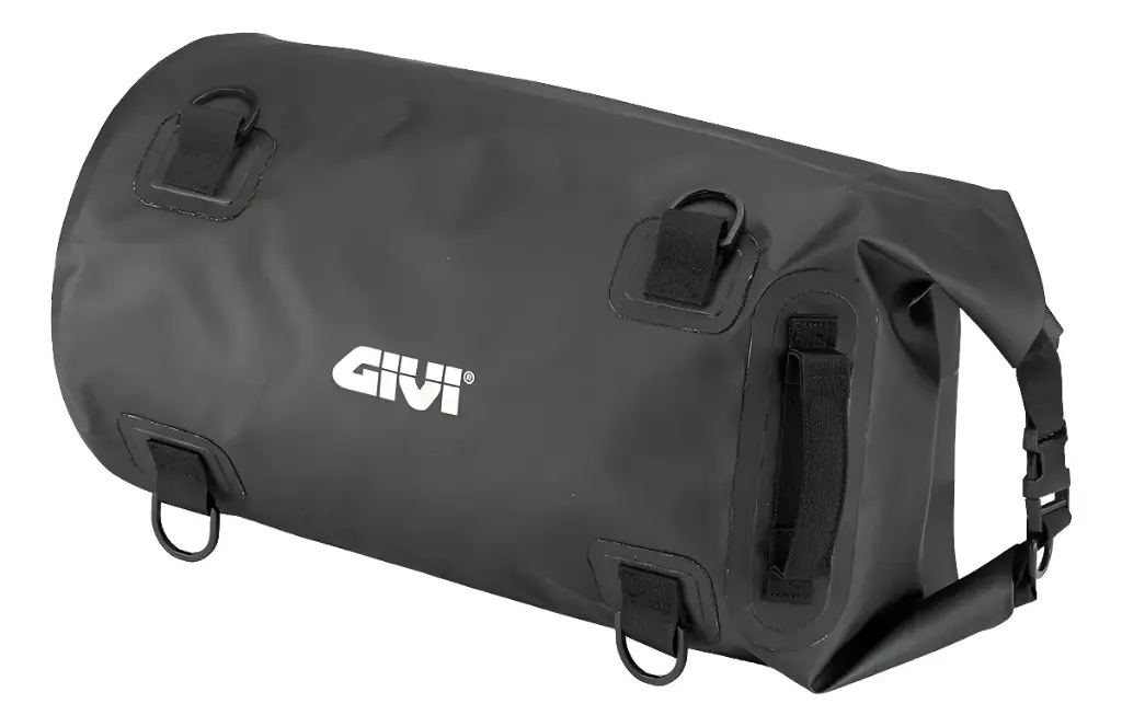 Bolso Sillin Cilindrica Waterproof 30 Lts - Negro