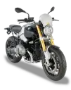 Parabrisa Universal Cafe Race Aluminio (20.5X26.5 Cm) (Combinar Kit De Anclaje Especif. Para C´Moto)