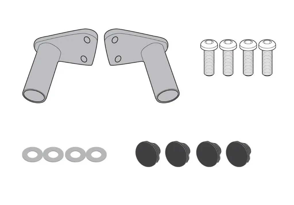 Kit Anclajes Para Proyectores S310 O S322 Honda Crf1000L Africa Twin Adventure Sports (18-19)