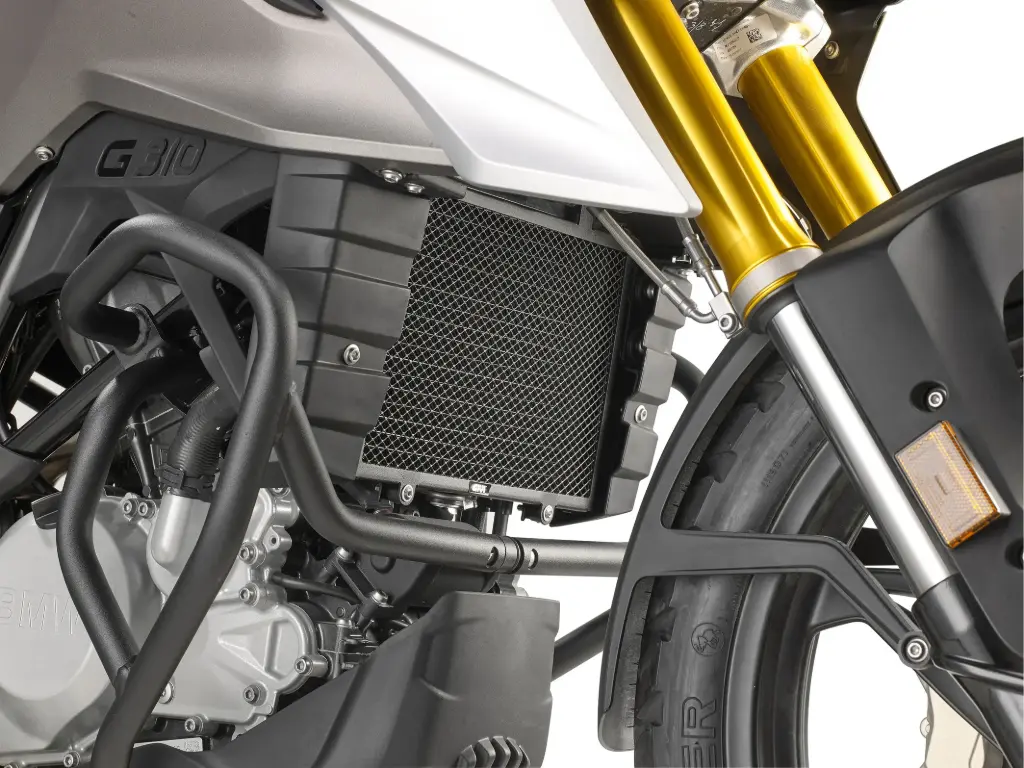 Protector Radiador Acero Inox Negro Bmw G 310 Gs (17-19)