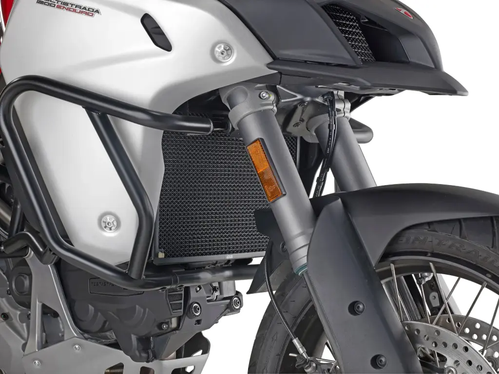 Protector Radiador Inox Negro Multistrada 950 (15-17) 950S (19) Enduro 1200 (16-18) 1260 (18)