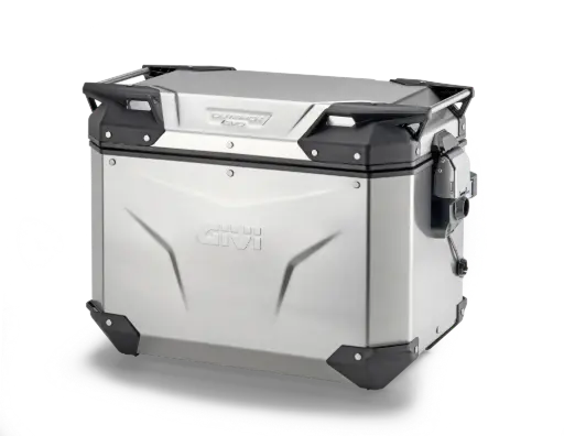 [OBKEV48AL] BAUL MONOKEY® TREKKER OUTBACK IZQ. EVO ALUMINIO 48 LTS - AÑADIR KIT SMART SECURITY L