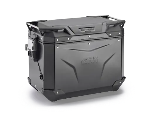 BAUL MONOKEY® TREKKER OUTBACK DER. EVO ALU. NEGRO 48 LTS - AÑADIR KIT SMART SECURITY L