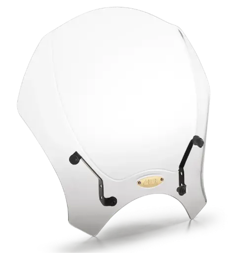 [140a] Parabrisa Universal Transp. (35 X 41 Cm) (Combinar Con Anclaje Especif. Para Cada Moto)