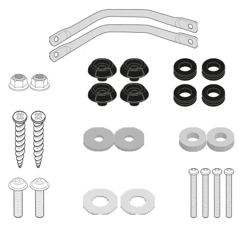 [d2123kit] Kit Anclaje Especifico Para 2123Dt - Yamaha N-Max 125 (15-18)