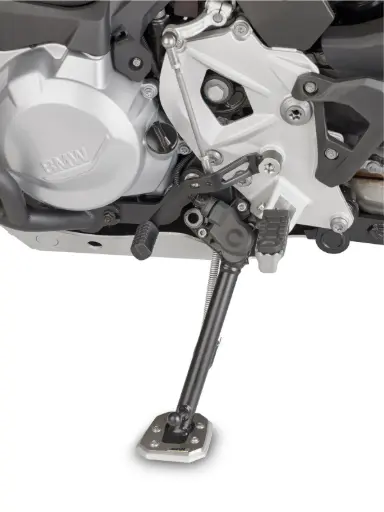 [es5127] Ampliador De Muleta En Aluminio Y Acero Inoxidable Bmw F 850 Gs / F750 Gs (18-19)
