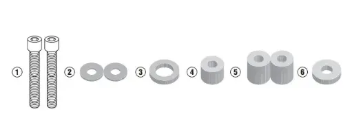 [sld4117kit] Kit Especifico Para Montar Slider Sld01 - Kawasaki Z 650 (17-20)